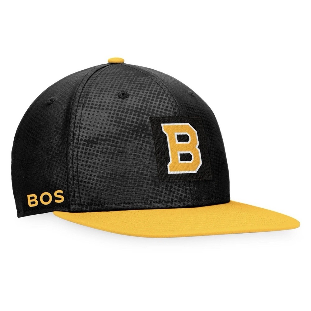 Boston Bruins Fanatics Authentic PRO NHL Snapback Mens Hat Cap Black / Gold NEW